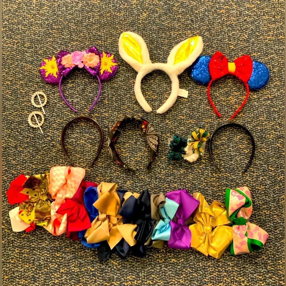 BIG BAG OF HAIR ACCESSORIES HAIR BOWS